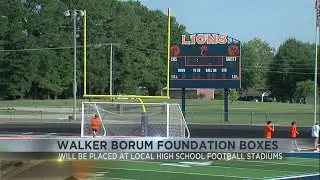 High School Football teams support coach Martin and the Walker Borum Foundation