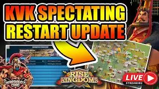 Restart Update: KvK Spectating [1316 vs. 3672] & Zone 5 Ivar Cooking - Rise of Kingdoms