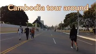 Travel by visiting tour around Phnom Penh Cambodia 2021.