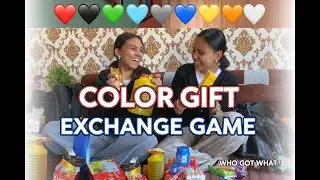 Color gift exchange game🌈 Who Got what ???😱