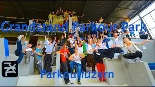 Parkour Luzern's Grandstand Parkour Park Opening