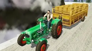 Real Tractor Trolley Cargo Farming Simulator 2 | Off Road Tractor Games | @RoyalGamersHR