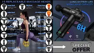 TOLOCO Massage Gun - Experience Deep Tissue Muscle Massage at Its Finest