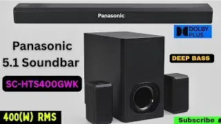 PANASONIC SC-HTS400GWK 400W 5.1Ch Dolby Digital Plus Soundbar Unboxing 