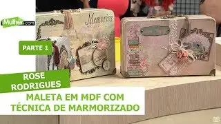 Maleta em MDF com técnica de marmorizado - Rose Rodrigues - 24/09/2019 P1