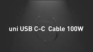 uni USB-C to USB-C 100W Charging Cable - Nylon Braided