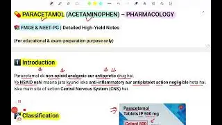 Paracetamol Every Medical Student Must Know #fmge #paracetamol #neetpg 