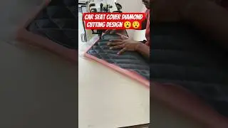 seat cover silai diamond cutting design black white #anirudh #seatlovers #householdlinen #kidscollec