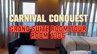 Carnival Conquest Grand Suite Room Tour