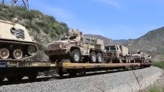 Union Pacific Military Train on Cajon Pass
