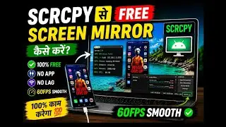 Free Screen Mirror SCRCPY - OBS Live Stream Free Screen Share 