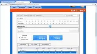 Lottery Software - Pick 5 Auto Picks