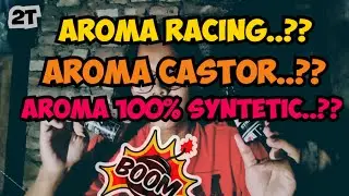 PERBEDAAN AROMA RACING dan 100% syntetic 😰😱🤩🔥💯 aroma oli samping