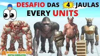 Goro, Golem, Ghor, Ogro, Desafio das 4 Jaulas   Animal Revolt Battle Simulator