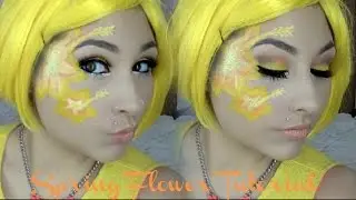 Spring Flower Makeup Tutorial : Hibiscus