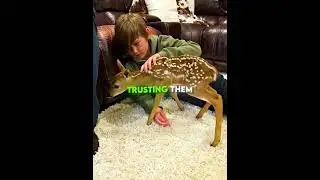 Baby Deer Returns to Say Thank You 🥹🦌  #shorts