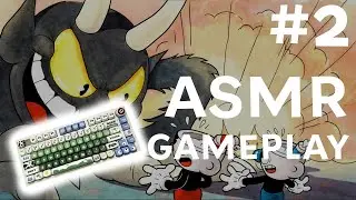 [ASMR PLAYTHROUGH🤩] CupHead Second Isle (no talking, no cuts, no ADS)