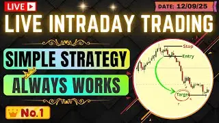 Intraday Live Trading | Simple Strategy Always Work | No Profit No Loss | Real Profits