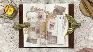 🤎그사람의 어느 기록🖋️ #워킹맘다꾸 #journaling #journal #빈티지다꾸 #アートジャーナリング #コラージュ #scrapbook #asmr 