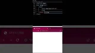 First WEBSITE in Visual Studio CODE. #Shorts #firstpage