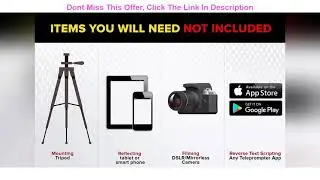 Review Glide Gear TMP 500 Universal Video Camera Tripod Teleprompter 15mm Rails w/ Carry Case