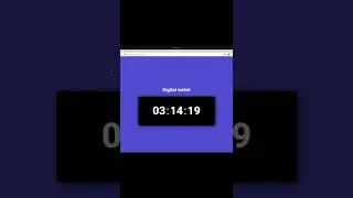 Digital clock using HTML ,CSS and JS.