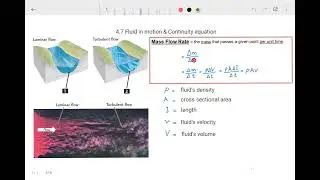 4.7 Fluid in Motion and Continuity equation 