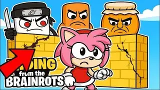 Amy CONTRUYE para Sobrevivir a los BRAINROTS!! 😱🌸