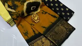 Trendy and traditional Batik Printed Mul Mul Cotton Saree with Blouse | WhatsApp No : 9494626208