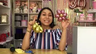 Flores de Globos - Paso a paso