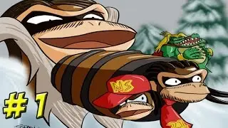 Donkey Kong Country: Kenny & Steeb vs. Snow Barrel Blast! Part 1 - YoVideogames