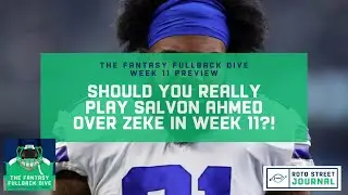 Week 11 Fantasy Football RB Sit, Start, Stream ft. Salvon Ahmed, Ezekiel Elliott, & Carlos Hyde