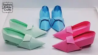 How to make Paper Shoes || Paper Crafts for kids