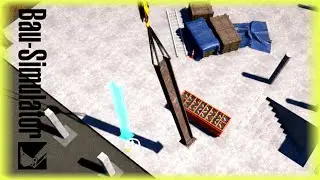 Bau-Simulator: 🏗️82 - Rastst&auml;tte / Kies verdichten & Stahlpfeiler stellen - Ps5 4K Gameplay German