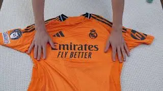 Minejersey | Real Madrid Away Orange Jersey  24-25 (Player Version) | Unboxing Review