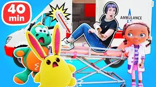 40 min d'histoires dr&ocirc;les sur Lucky le lapin. Une maman pour Lucky. Vid&eacute;os pour enfants