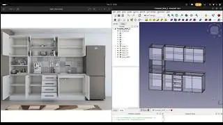 Design a Complete Kitchen in 10 Minutes | FreeCAD Cabinet Workbench Tutorial (Production Ready)