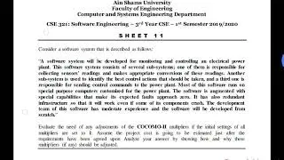 037 CSE312 Software Engineering - Sheet 11
