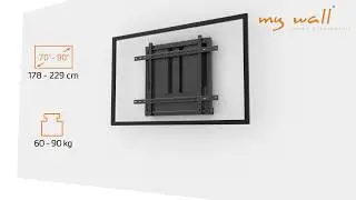 HP 34 L mywall - Interaktive Whiteboard und Wandhalter f&uuml;r LCD TV 70&ldquo; - 90&ldquo; (178 - 229 cm)