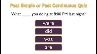 Past Simple or Past Continuous: Grammar Challenge.