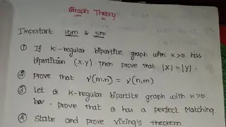 alagappa University dde MSC maths @ graph theory @