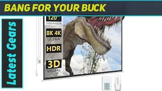 DINAH 120 inch Motorized Projector Screen: Best 4K HD Viewing Experience