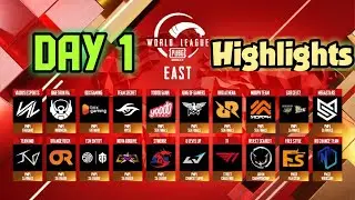 PMWL EAST DAY 1 HIGHLIGHTS || OVERALL STANDINGS Day 1 || PUBG MOBILE WORLD LEAGUE