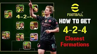 Как получить 4-2-4 и 4114 в eFootball 2024 Mobile || Уникальные схемы eFootball 2024