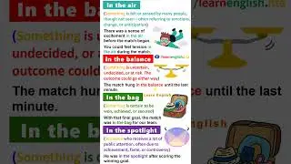 IN Idioms: English Vocabulary | Examples of Idioms #spokenenglish #esl