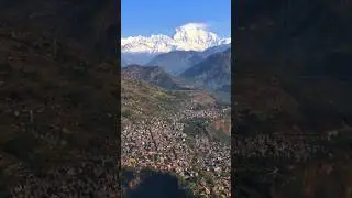 Beautiful view of Baglung Bazar and Dhaulagiri Himal #nepal #visitnepal #beautifulview