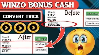 Winzo me bonus cash convert winning Trick|winzo bonus trick