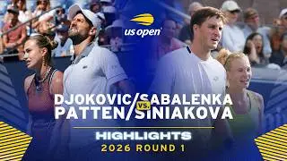 Djokovic/Sabalenka vs. Patten/Siniakova Highlights | 2026 US Open Round 1