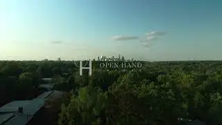 Charlotte Skyline from Park Road Shopping Center (South) dolly | 4K drone footage