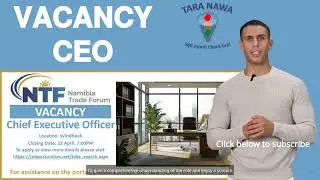 🔝🎩Vacancy: Namibia Trade Forum, Chief Executive Officer, Closing Date: 22 April 2024.